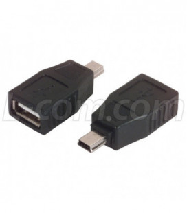 USB Adapter, Type A Female / Mini-B5 Male