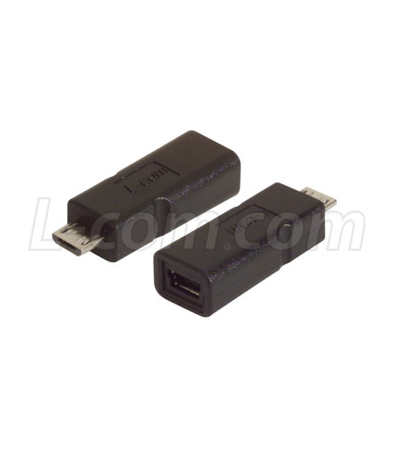 USB Adapter, Micro B Male / Mini B5 Female