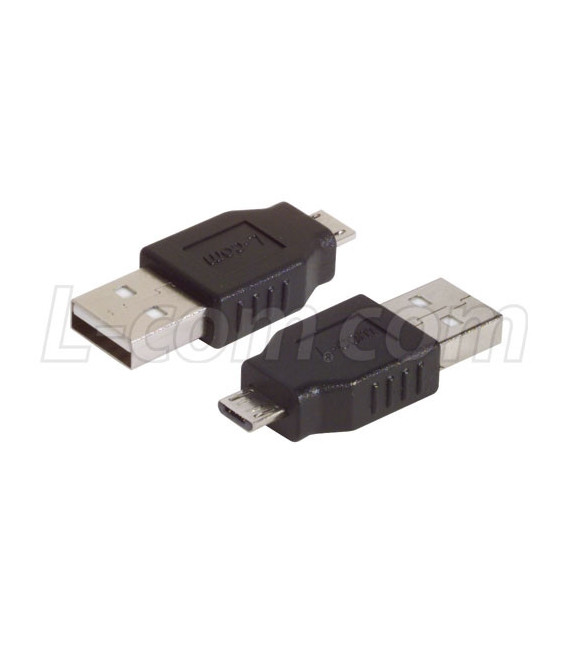 USB Adapter, Micro B Male / Standard A Male