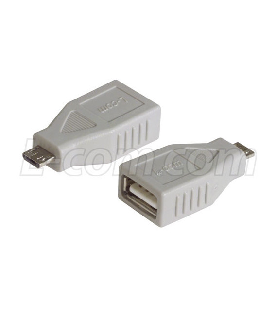 USB Adapter, Micro B Male / Standard A Female