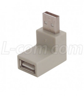 Right Angle USB Adapter, Type A Male/Female, Exit 2