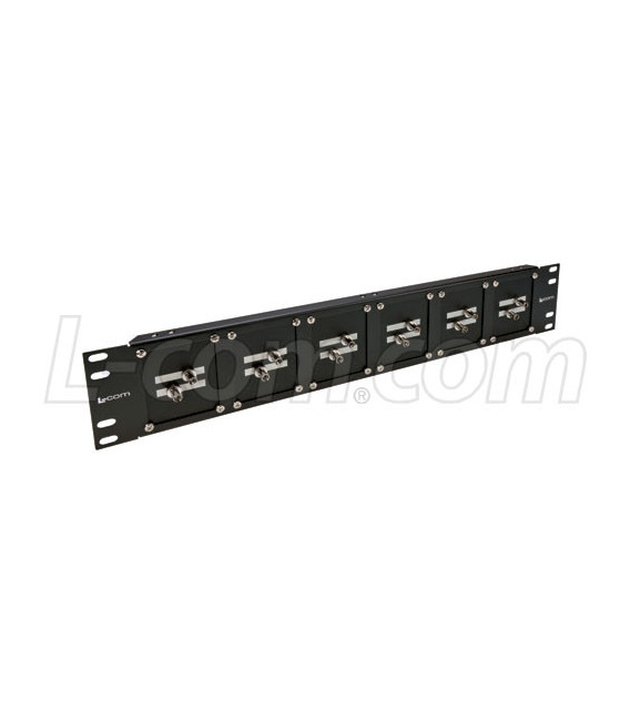 Universal Rack Panel with 12 Simplex ST Couplers