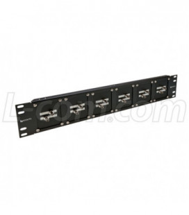 Universal Rack Panel with 12 Simplex ST Couplers