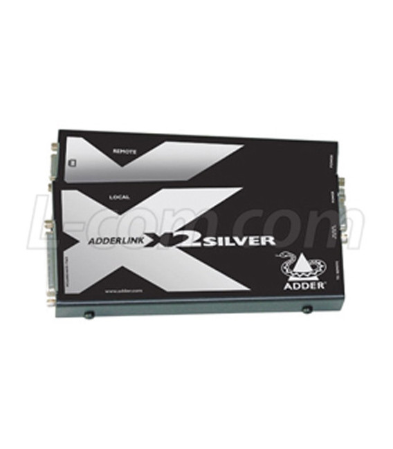 AdderLink X2 Silver KVM Extender (Pair) No Audio