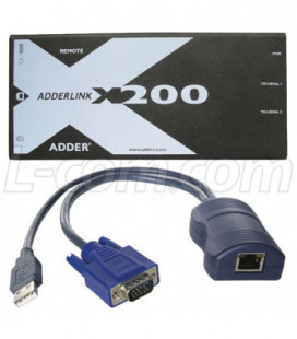 AdderLink X-200 Series Extender Pair, USB CAM, No Audio, No Deskew 100m (330ft)