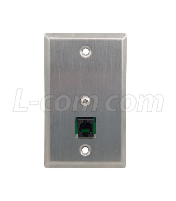 In-Wall Electrical Box Mount Hi-Power Single Line Telephone/DSL/T1 Protector - RJ11/Punch Term